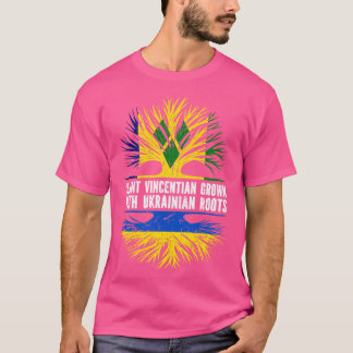 Saint Vincentian Gegroeid met Oekraïense Roots Vla T-shirt