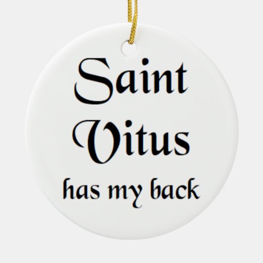 saint vitus coffee mug keramisch ornament (Voorkant)