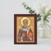Saint Wilfred of York Prayer Card Briefkaart (Staand voorkant)