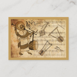 Saint Yared & The Ethiopian Music Instrument Visitekaartje