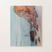 Sainte-Adresse, met Sailboat Monet Fine Art Legpuzzel (Verticaal)