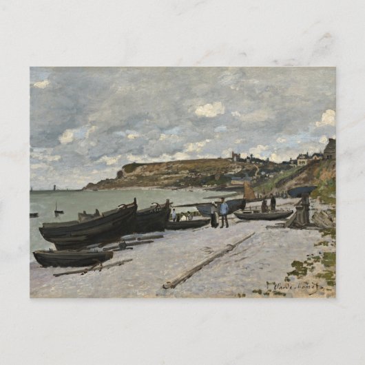 Sainte-Adresse van Monet - Boats Zee Cloudy Sky Briefkaart (Voorkant)