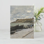 Sainte-Adresse van Monet - Boats Zee Cloudy Sky Kaart (Staand voorkant)