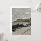 Sainte-Adresse van Monet - Boats Zee Cloudy Sky Kaart (Voorkant / Achterkant in situ)