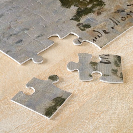 Sainte-Adresse van Monet - Boats Zee Cloudy Sky Legpuzzel (Zijkant)