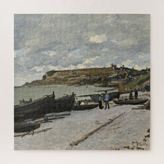 Sainte-Adresse van Monet - Boats Zee Cloudy Sky Legpuzzel (Verticaal)
