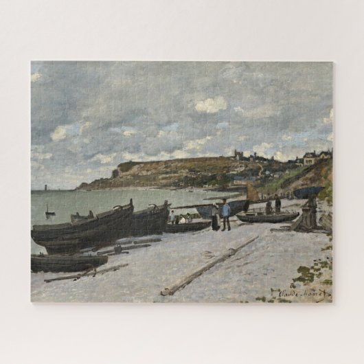 Sainte-Adresse van Monet - Boats Zee Cloudy Sky Legpuzzel (Horizontaal)
