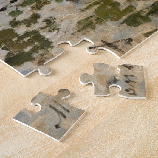 Sainte-Adresse van Monet - Boats Zee Cloudy Sky Legpuzzel (Zijkant)