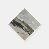 Sainte-Adresse van Monet - Boats Zee Cloudy Sky Servet (Hoek)