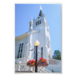 Sainte Anne Kerk, Mackinac Island, Michigan Foto Afdruk