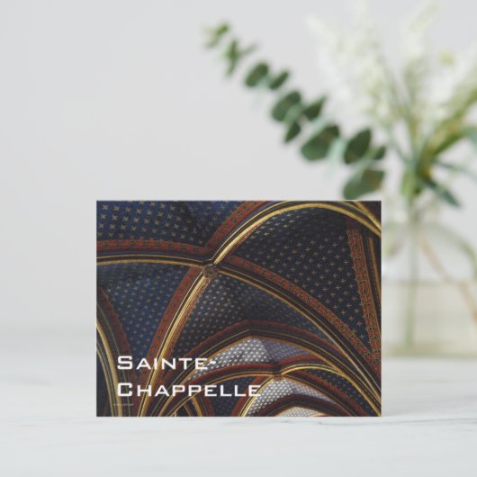 Sainte-Chapelle Ceiling Briefkaart (Staand voorkant)