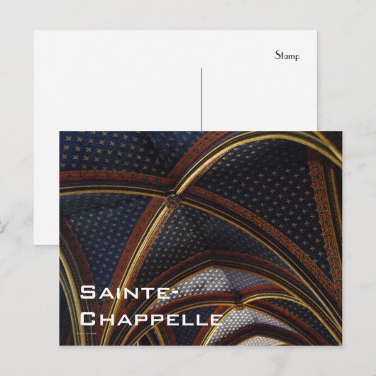 Sainte-Chapelle Ceiling Briefkaart (Voorkant / Achterkant)