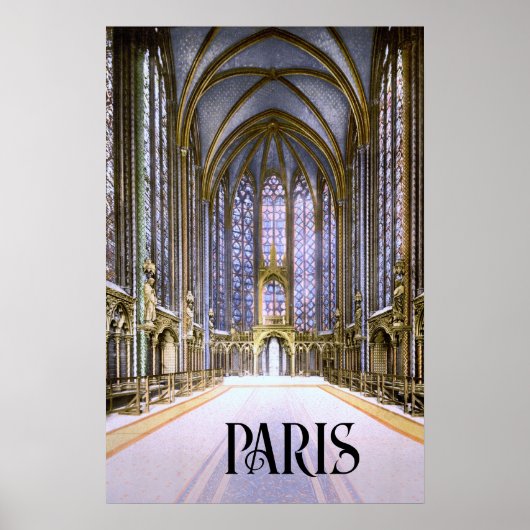 Sainte-Chapelle in Parijs (1900) Poster (Voorkant)