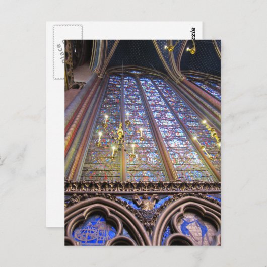 Sainte-Chapelle - Parijs Briefkaart (Voorkant / Achterkant)
