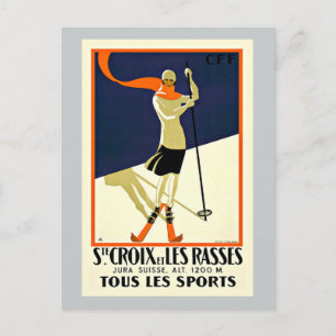 Sainte Croix Les Rassen Ski Sportreizen Briefkaart