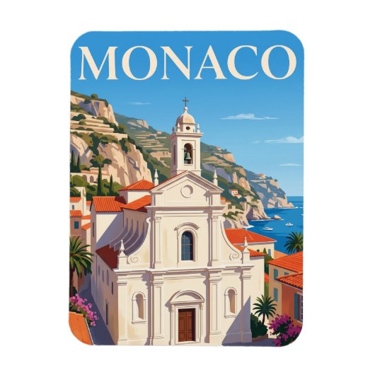 Sainte-Dévote Kerk Monaco Magneet (Verticaal)