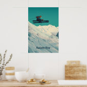 Sainte Foy Tarentaise Skigebied Reisposter Poster (Keuken)