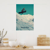 Sainte Foy Tarentaise Snowboarden Reisposter Poster (Keuken)