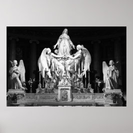 Sainte-Marie-Madeleine sculpture Angels Paris Poster
