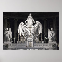 Sainte-Marie-Madeleine sculpture Angels Paris Poster