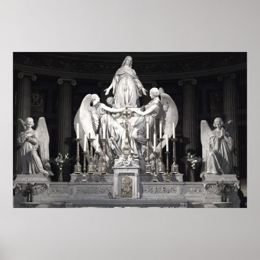 Sainte-Marie-Madeleine sculpture Angels Paris Poster (Voorkant)
