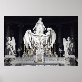 Sainte-Marie-Madeleine sculpture Angels Paris Poster