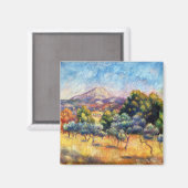 Sainte-Victoire Mountain van Pierre-Auguste Renoir Magneet (Voorkant / Achterkant)