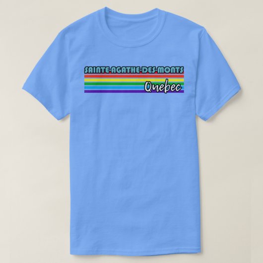 SainteAgathedesMonts Quebec Pride SainteAgathedes T-shirt (Design voorkant)