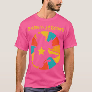 SaintJerome Quebec Canadese Vintage Noodlijdende S T-shirt