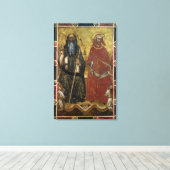 Saints Anthony Abbot en Eligius - Schildproces Canvas Afdruk (Insitu (Houten vloer))