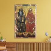 Saints Anthony Abbot en Eligius - Schildproces Canvas Afdruk (Insitu (Woonkamer))