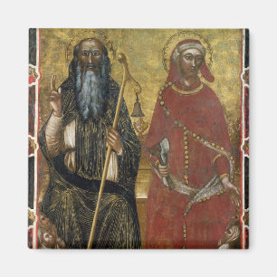 Saints Anthony Abbot en Eligius - Schildproces Magneet