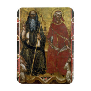 Saints Anthony Abbot en Eligius - Schildproces Magneet