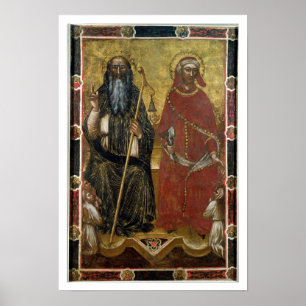 Saints Anthony Abbot en Eligius - Schildproces Poster