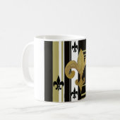 Saints Black and Gold Fleur de lis Mok (Voorkant links)