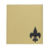 Saints Fleur De Lis Notitieblok (Voorkant)