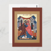 Saints Joachim and Anna Prayer Card Briefkaart (Voorkant / Achterkant)