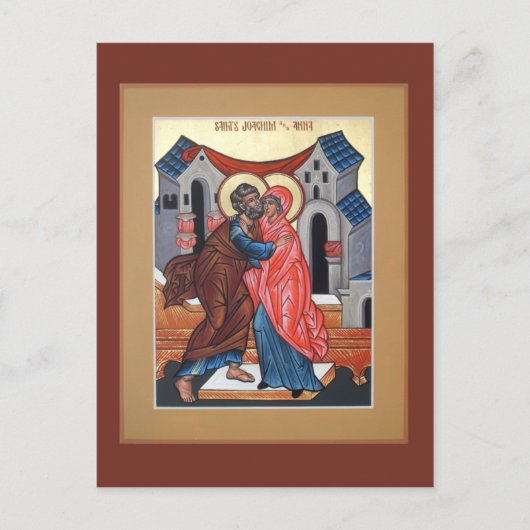 Saints Joachim and Anna Prayer Card Briefkaart (Voorkant)