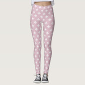Saints Logo Roze Leggings - Dames NFL Team Cadeau (Voorkant)