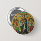 Saints Perpetua en Felicity Ronde Button 5,7 Cm (Voorkant /achterkant)