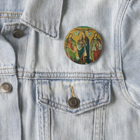 Saints Perpetua en Felicity Ronde Button 5,7 Cm (In situ)