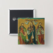 Saints Perpetua en Felicity Vierkante Button 5,1 Cm (Voorkant /achterkant)