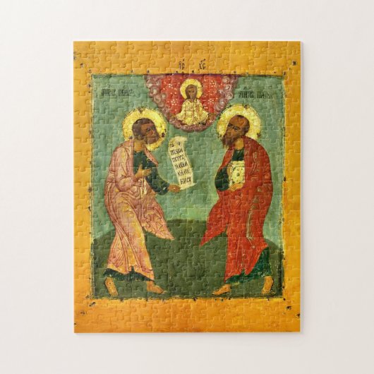 Saints Peter and Paul Orthodox Christian Icon Legpuzzel (Verticaal)