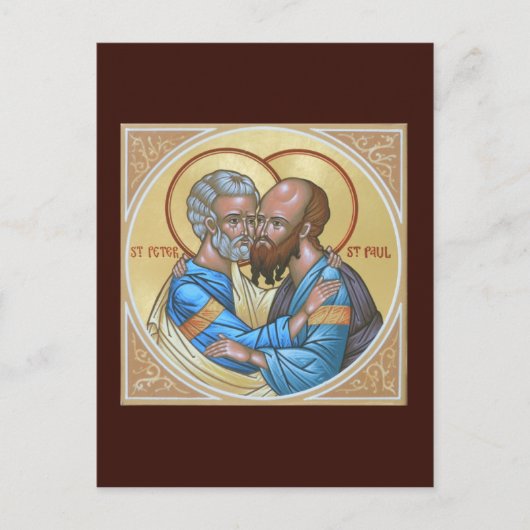 Saints Peter en Paul Prayer Card Briefkaart (Voorkant)
