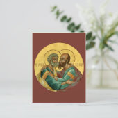 Saints Peter en Paul Prayer Card Briefkaart (Staand voorkant)