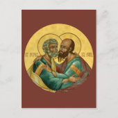 Saints Peter en Paul Prayer Card Briefkaart (Voorkant)