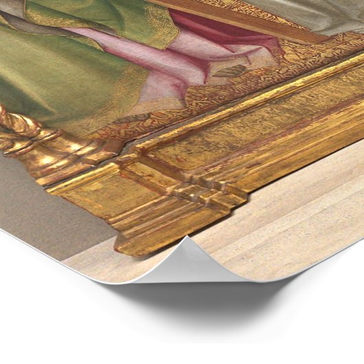 Saints Triptych - Agnolo Gaddi Fine Art Poster (Hoek)