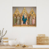 Saints Triptych - Agnolo Gaddi Fine Art Poster (Keuken)