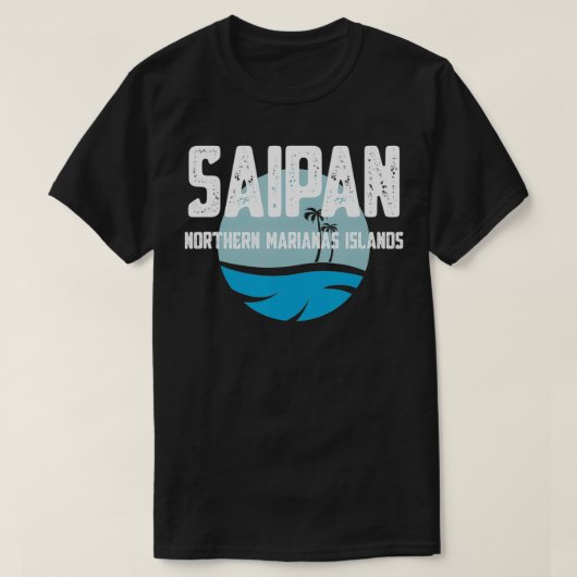 Saipan CNMI Sun and Sea  T-shirt (Design voorkant)