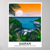 Saipan Kunst - Marine Beach Posters - Kagman Print (Voorkant)